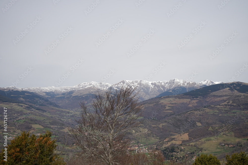 Snowy Mountain landscape