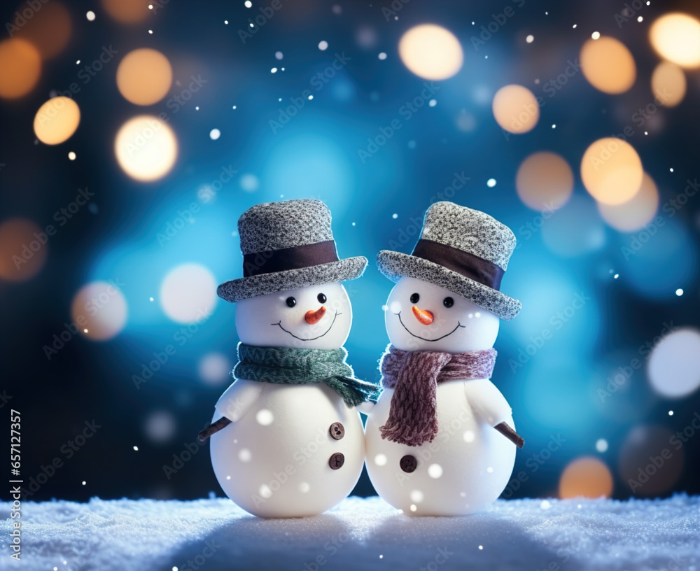 Snowman on the snow Snowman on the snow