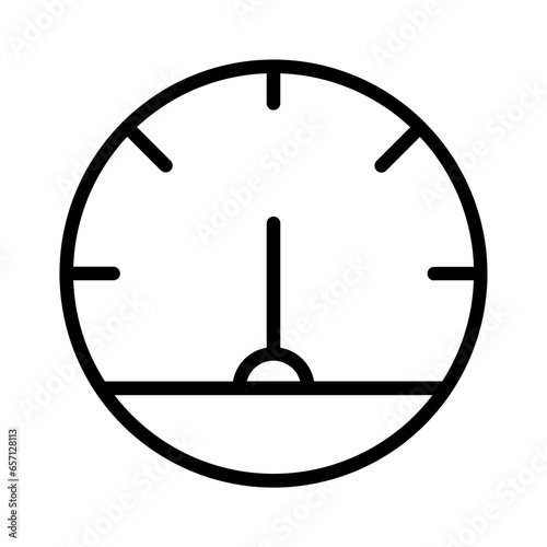 Guage Meter Performance Outline Icon