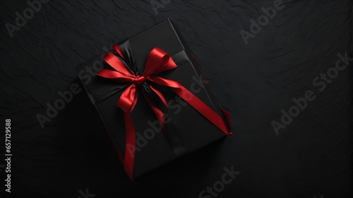 A finely crafted gift adorned with a red ribbon