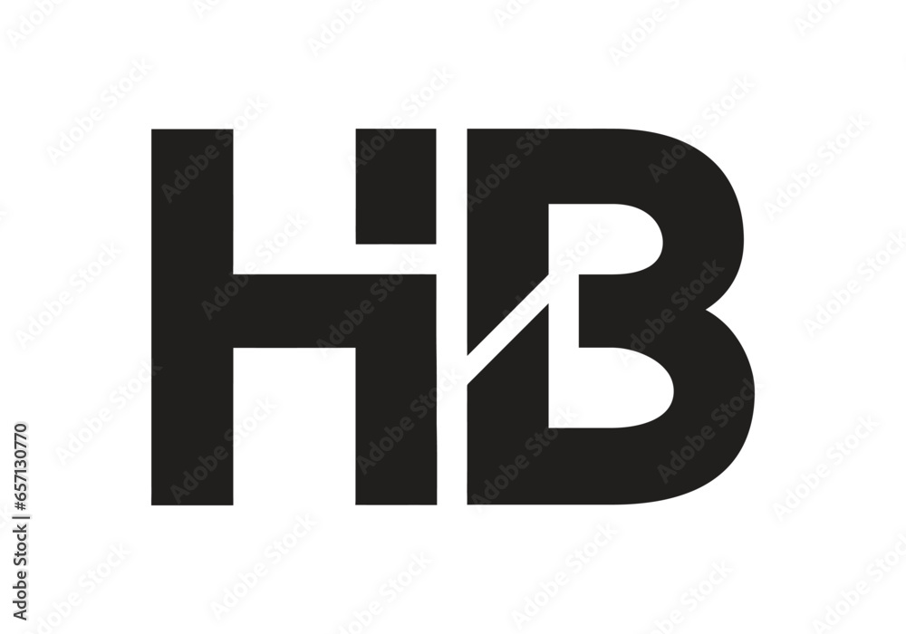 Initial monogram letter HB logo Design vector Template. HB Letter Logo Design.
Initial monogram letter HB logo Design vector Template. HB Letter Logo Design.