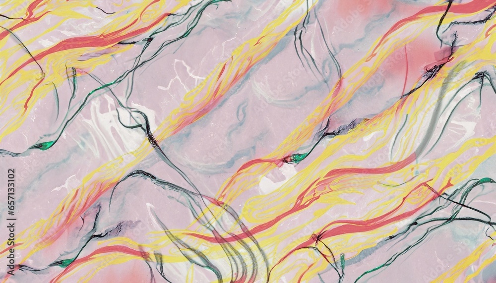 marble background with vibrant colors veins, marbled surface, digital marbling