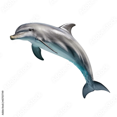 Dolphin isolated on transparent or white background