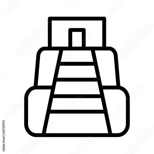 Mayan Mexico Pyramid Icon