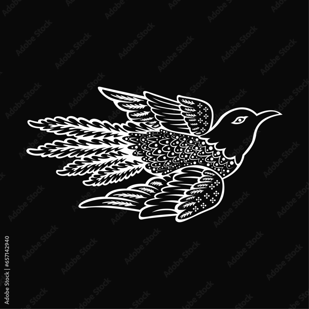 Obraz premium bird flying icon decorative vector image illustration