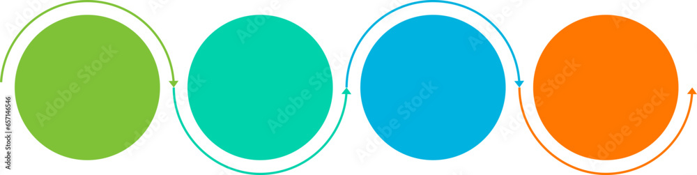 Timeline Infographic Arrow Design Element Isolated Vector Stock Vector ...