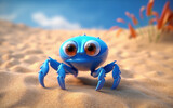 3D cute baby crab