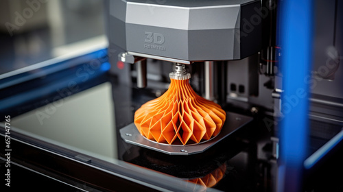 Fototapeta imprimante 3D par extrusion et dépôt de fil ABS ou PLA