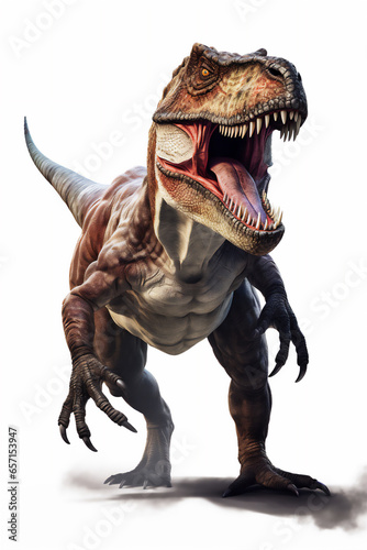 dinosaur t-rex isolated on white