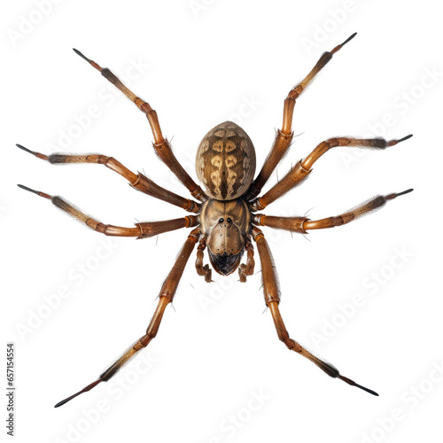  Recluse spider on white background photo
