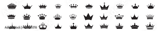  crowns icons set © sacura