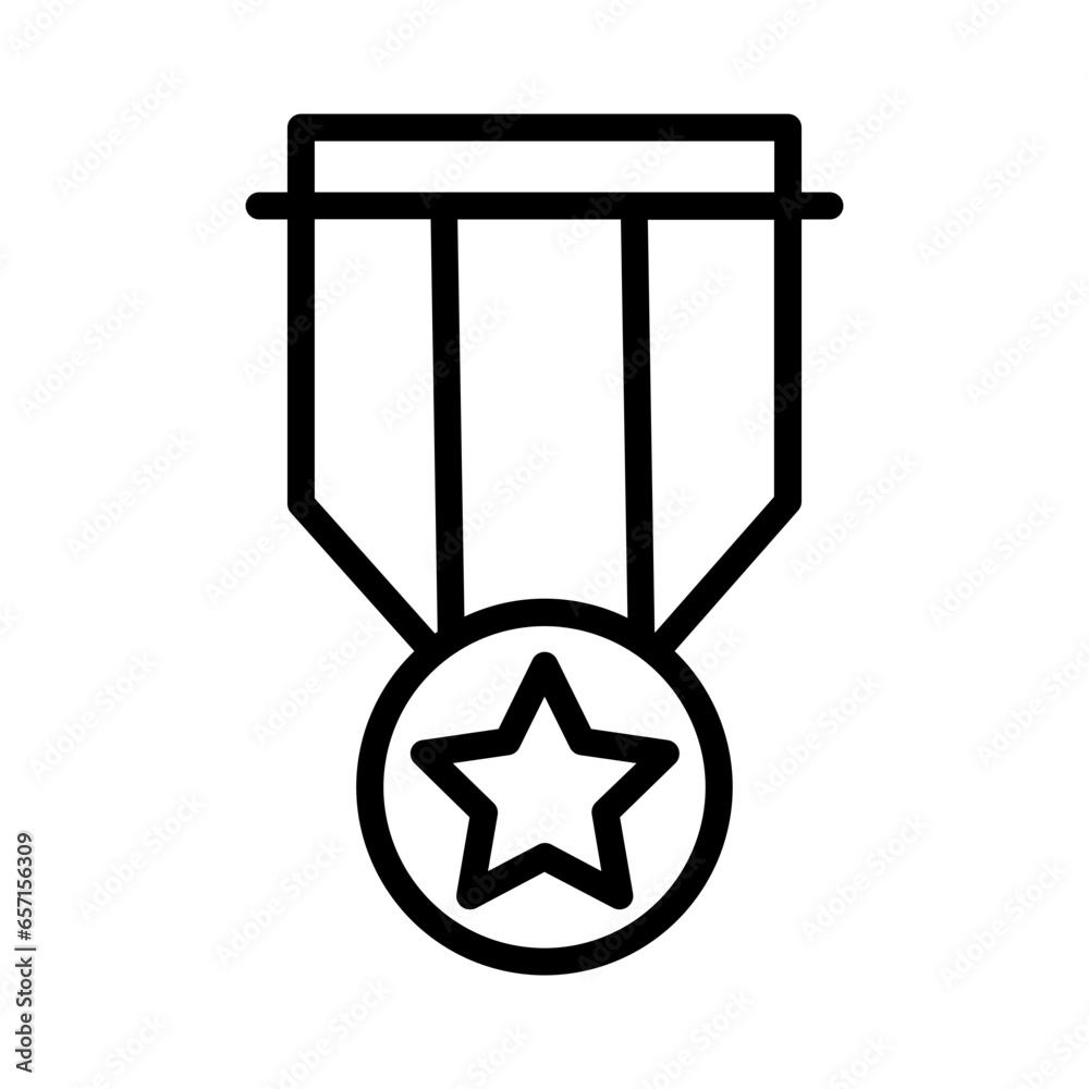 Badge Star Winner Outline Icon Badge Star Winner Outline Icon