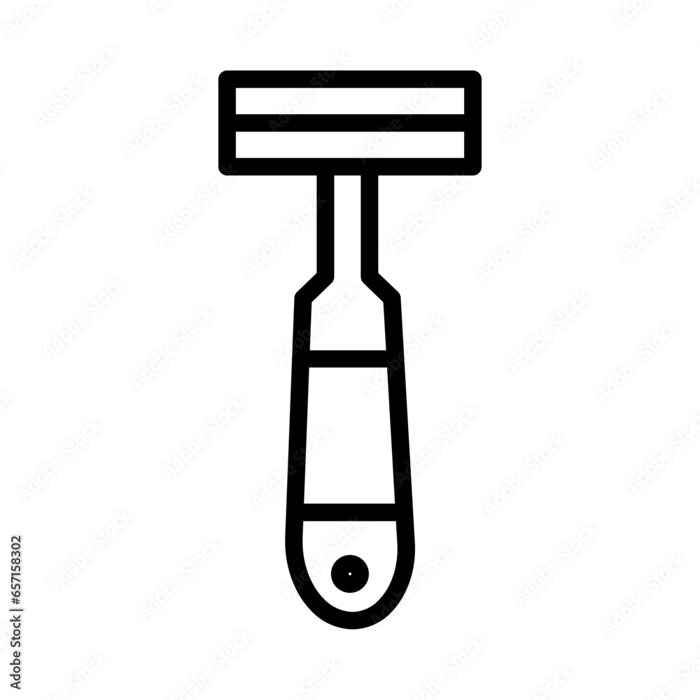 Blade Shaver Shaving Solid Icon Blade Shaver Shaving Solid Icon