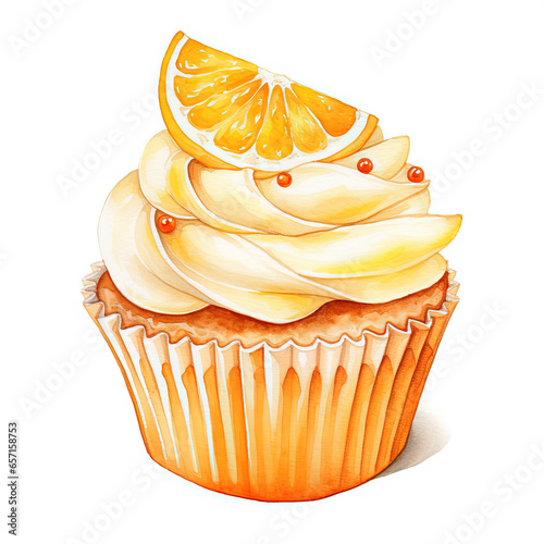 cupcake orange