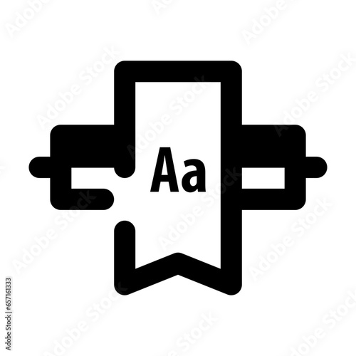 bookmark icon filled black style