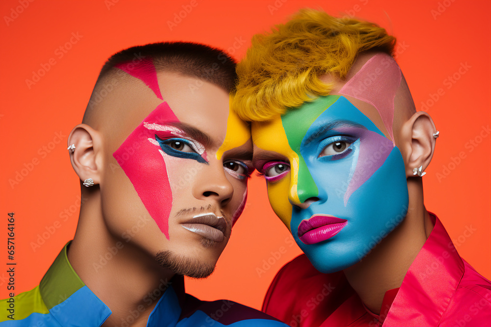 LGBT month pride conceptual illustration made with Generative AI tools ...