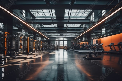 Interior of a modern and contemporary gym © Geber86