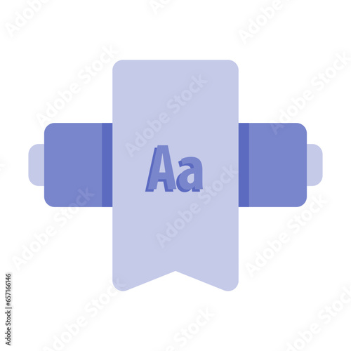 bookmark icon flat style