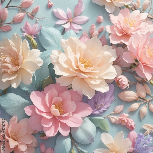 Pastel floral in sweet moment © Makaret