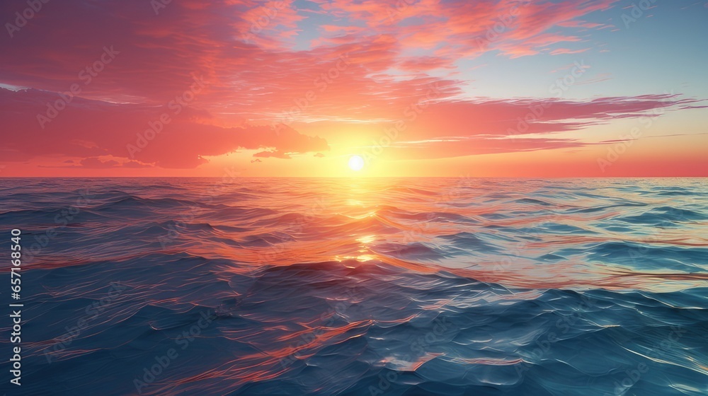 Fototapeta premium sunrise over the sea