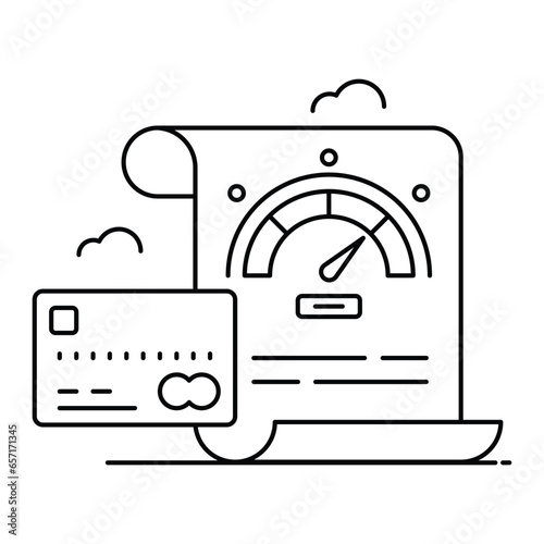Interest Rate Indicator, Mortgage Rates. The interest rate icon with a house and a percentage sign represents an interest rate indicator, especially for mortgage rates Icon