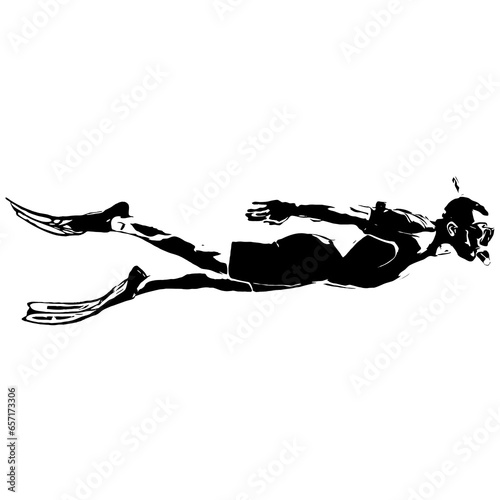 Man snorkeling