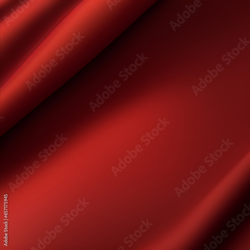 abstract background with lines - red silk fabric - Generative AI