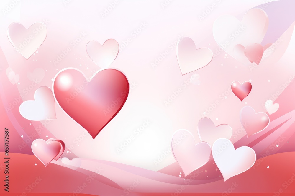 Beautiful abstract card with a heart for Valentine's Day. Valentine's day concept