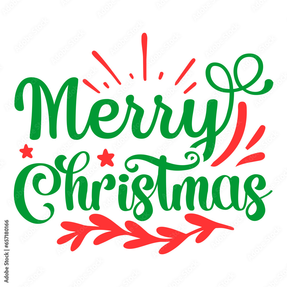 Naklejka premium Merry Christmas