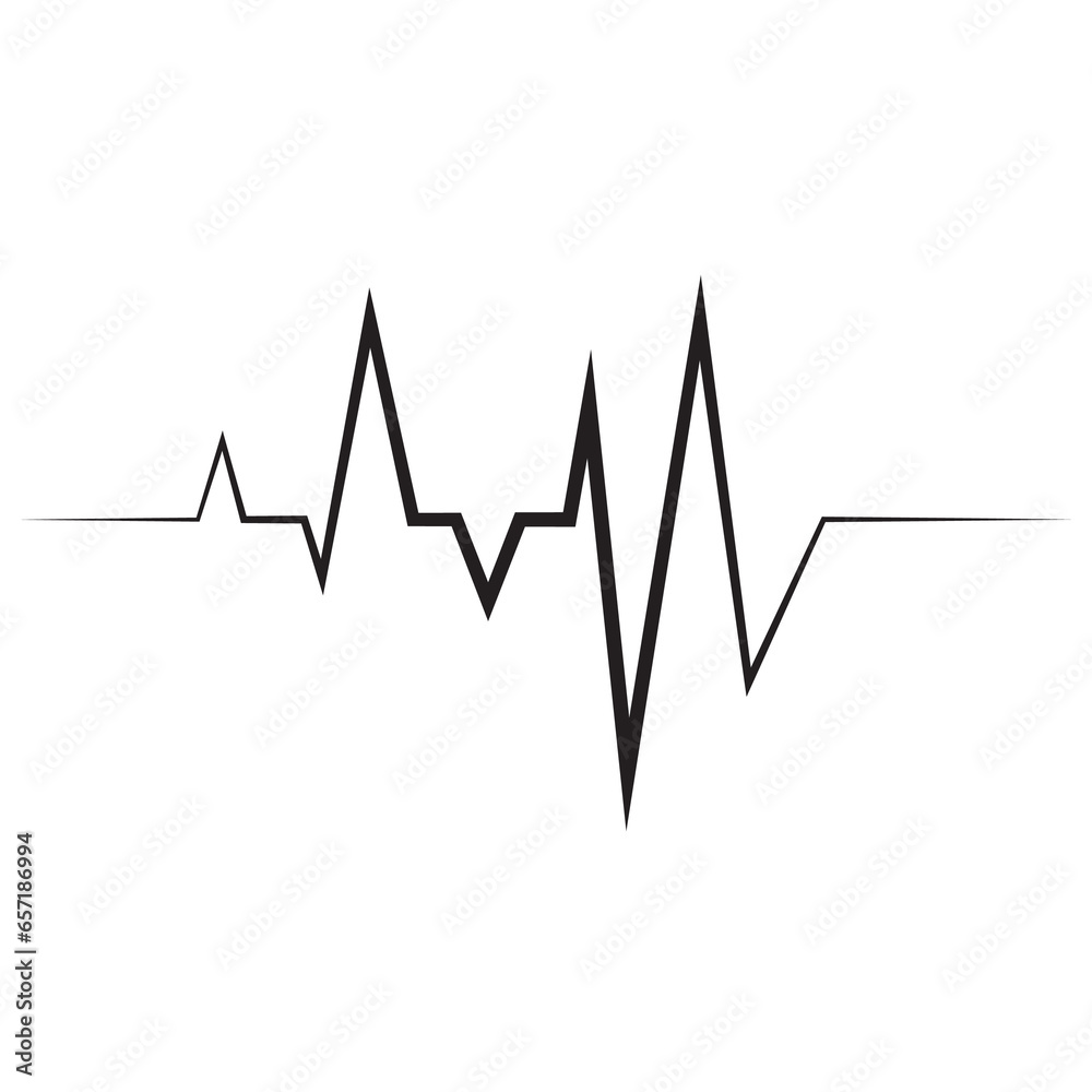 Vector Illustration heart rhythm Vector Illustration heart rhythm