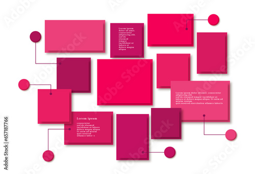 Vector photo collage template moodboard pictures grids vector illustration