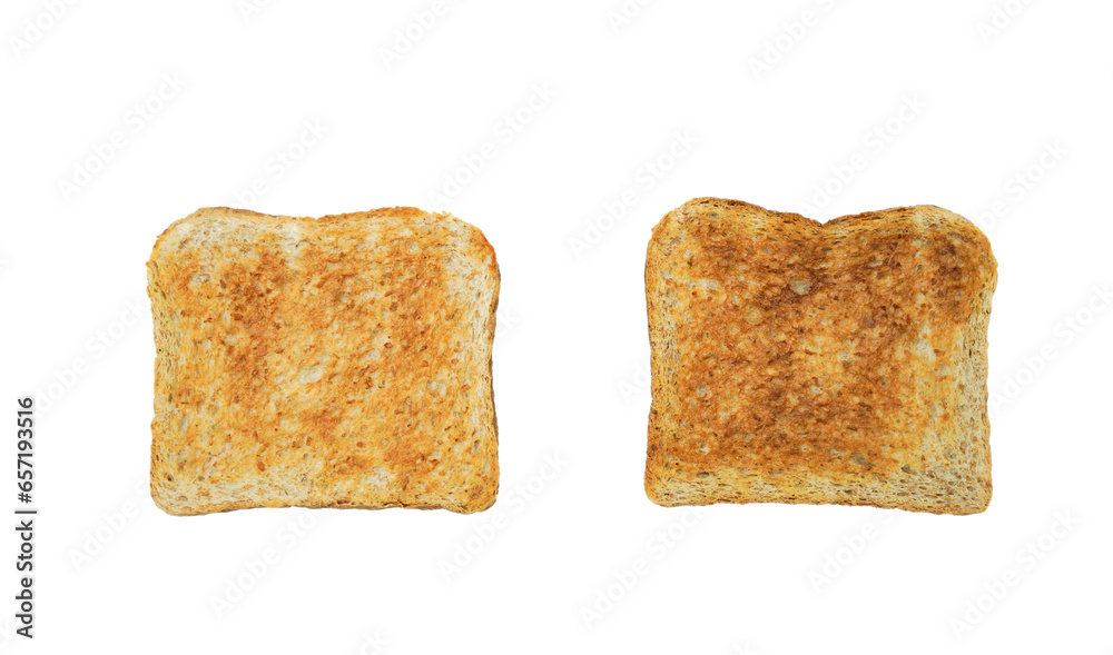 Bread toast for breakfast isolated on transparent background with png. Bread toast for breakfast isolated on transparent background with png.