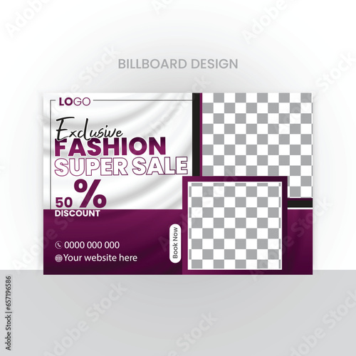 billboard design template creative fashion sale billboard  design