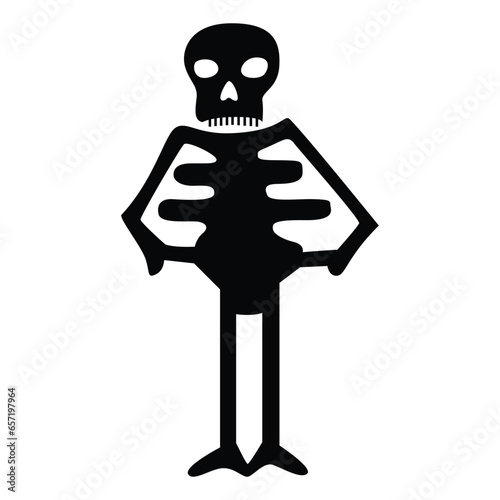 Meet our hilarious Halloween skeleton icon. Adding a spine-tingling dose of humor to your spooky festivities.