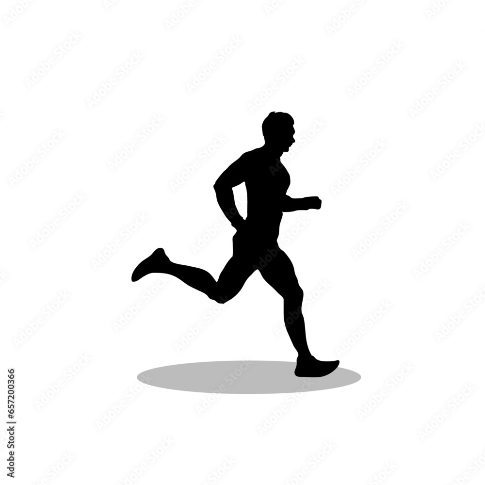 Men running vector image