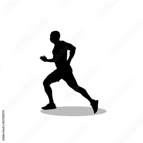 Men running vector image