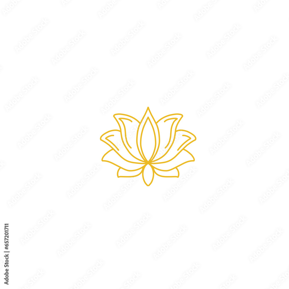 Golden Lotus symbol icon Golden Lotus symbol icon