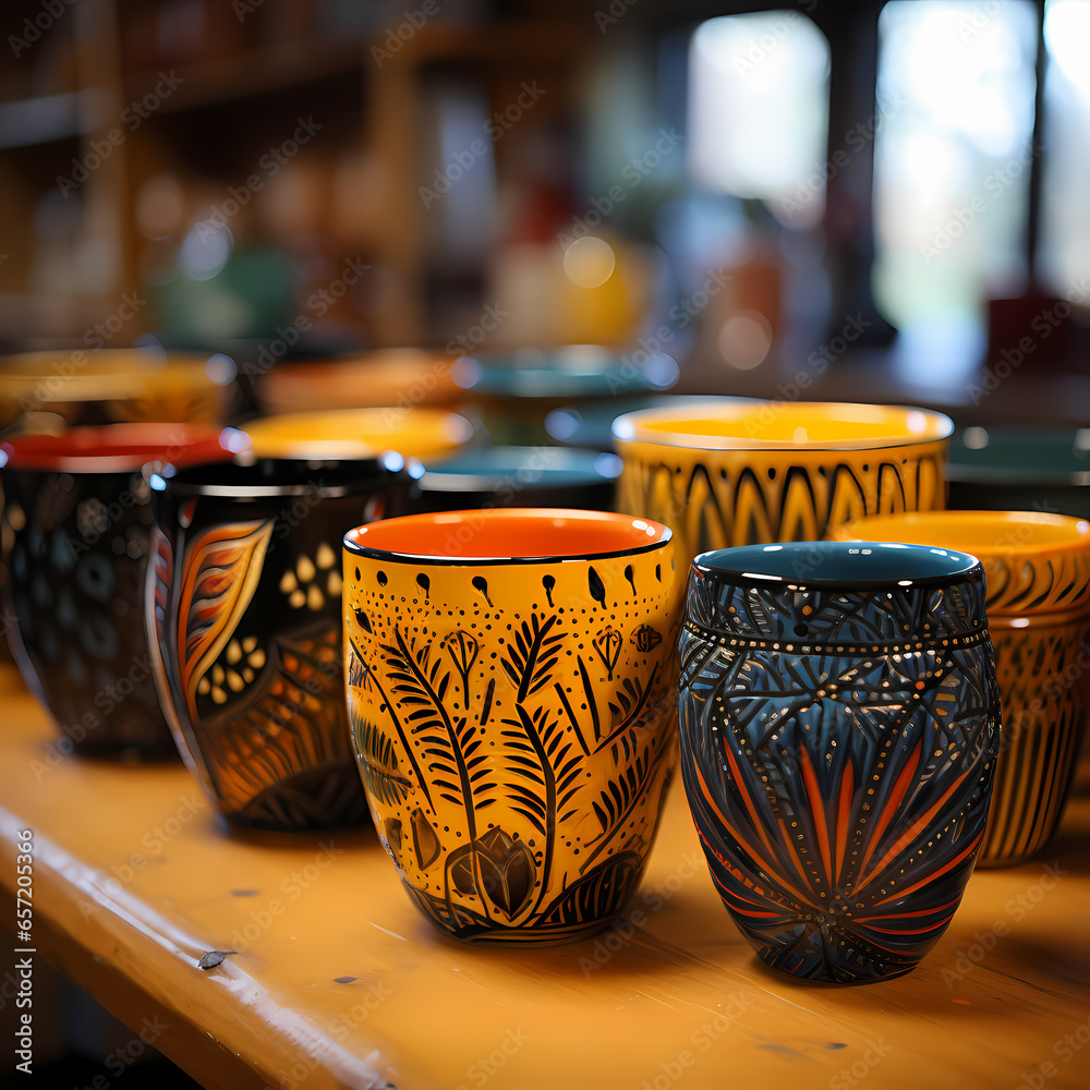 pottery in a shop By Generated AI pottery in a shop By Generated AI