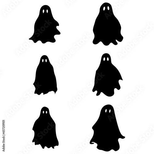Dive into the Great Collection of Halloween Ghosts: Featuring Simple Spooky Characters and Scary Ghostly Monsters