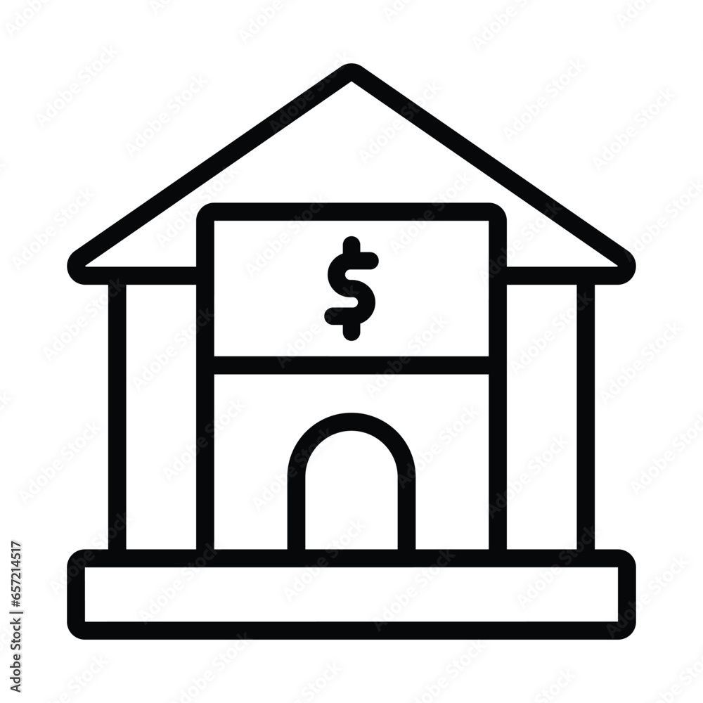 Bank, banking icon Bank, banking icon