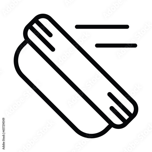 Black board duster icon