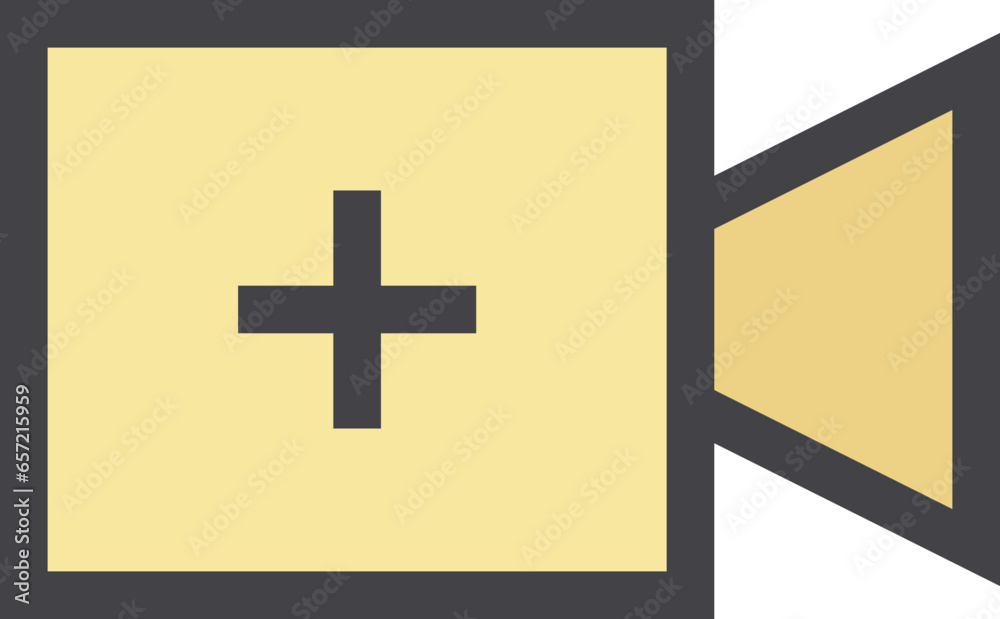 Fototapeta premium add video icon