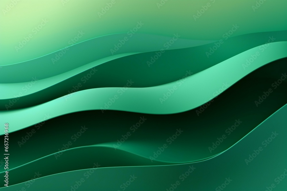 Green waves 3D abstract background. Green waves 3D abstract background.