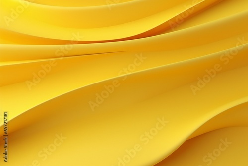 Yellow waves 3D abstract background. 