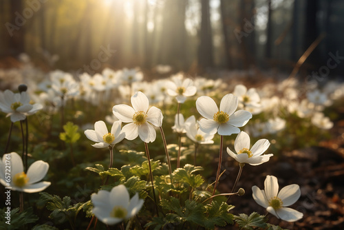 Anemone nemorosa, wood anemone, windflower