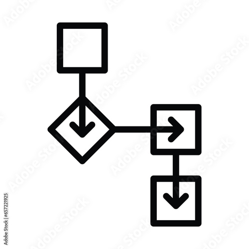 Work flow chart icon