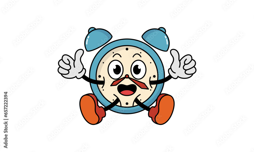 Thumbs Up Alarm Clock Character Cartoon Vector Illustration Isolated on White Background
Thumbs Up Alarm Clock Character Cartoon Vector Illustration Isolated on White Background