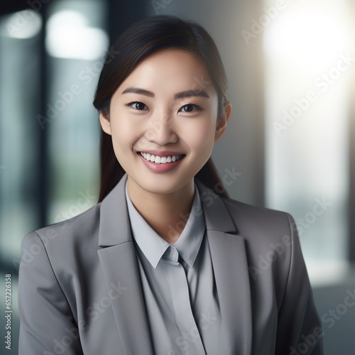 business businesswoman woman office portrait entrepreneur student education school college high teenager graduate meeting asian headshot head shot created using generative ai