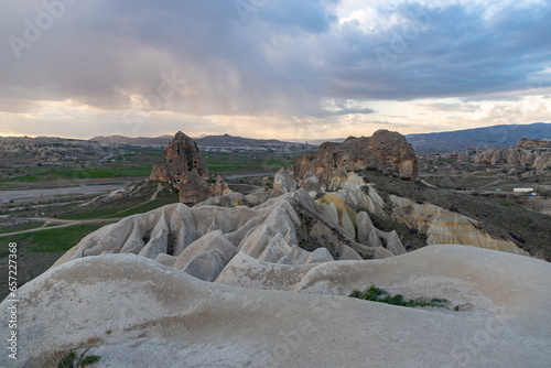 Goreme Historical National Park - Meskendir Valley in the Rain at Sunset