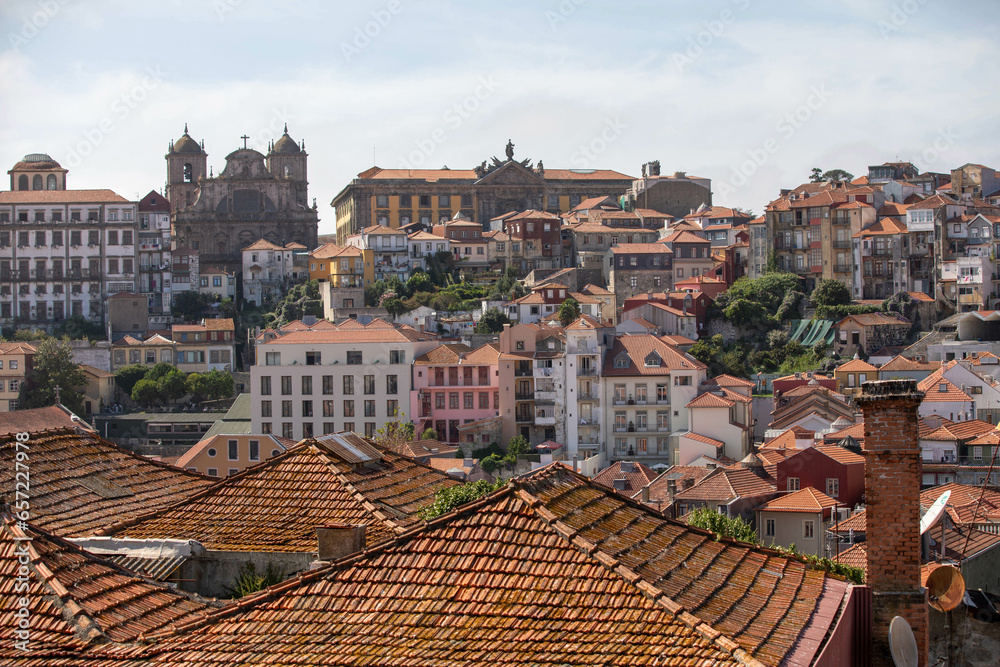 View old downtown of Porto, Portugal
